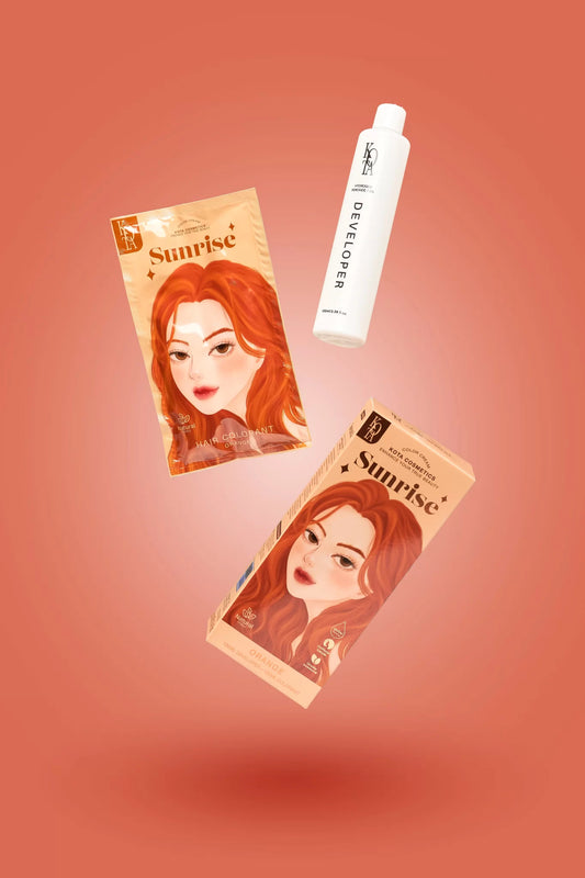 صبغة شعر لون نحاسي كوتا | Kota Sunrise Orange Hair Color