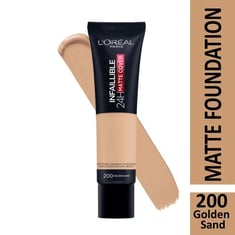 لوريال باريس كريم اساس انفاليبل 32 ساعة 200 جولدن ساند- 30 مل | L'Oreal باريس كريم اساس انفاليبل 32 ساعة 200 جولدن ساند- 30 مل