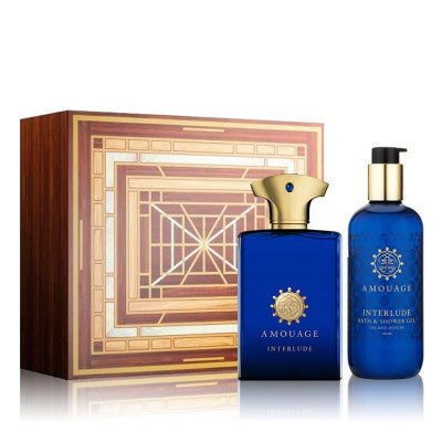 Amouage Interlude For Men Eau de Parfum Set 100ml Bath &amp; Shower Gel 2pcs