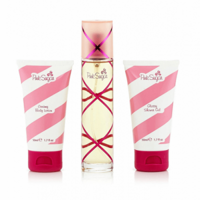 Aquolina Pink Sugar Set - Eau de Toilette (Women) 100ml 3 Pieces