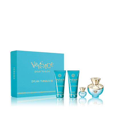 Versace Pour Femme Dylan Turquoise Eau de Toilette (Women) 100ml 4 Pieces Set