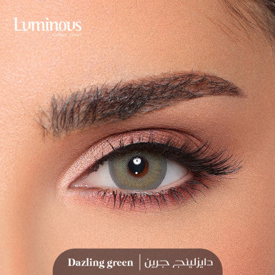 Luminous monthly lenses Dazzling Green