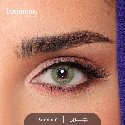 Luminous monthly lenses green