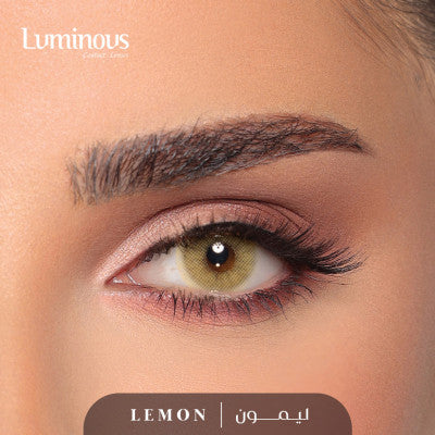 Luminous monthly lenses - Lemon