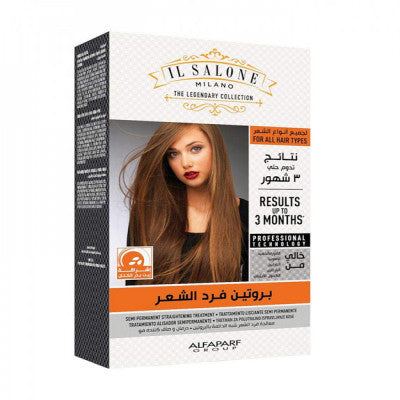 The Salon - Protein Hair Straightening Kit with Flaxseed Oil