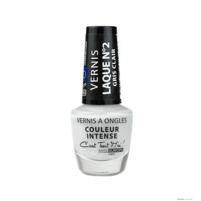 Miss Europe Paris - LAQUE N2 Light Grey Nail Polish