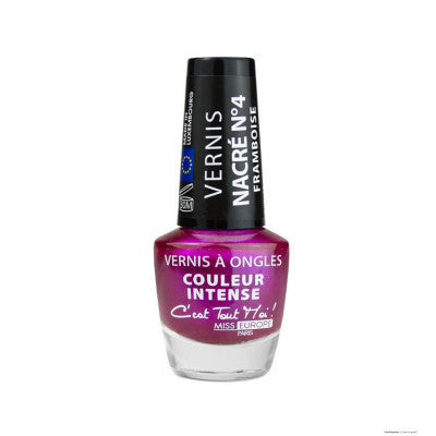 Miss Europe Paris - Raspberry Nail Polish NACRE N4