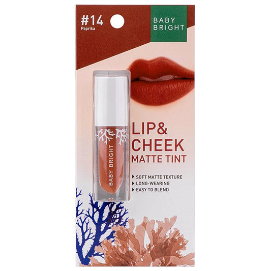 Lip & Cheek Matte Tint 2.4g Baby Bright (M) #14 Paprika (Y2022)