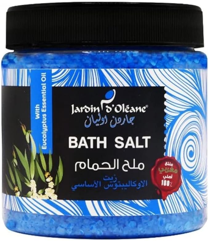 ملح الحمام بزيت الأوكالبتوس العطري من جاردن اوليان - 600 جم