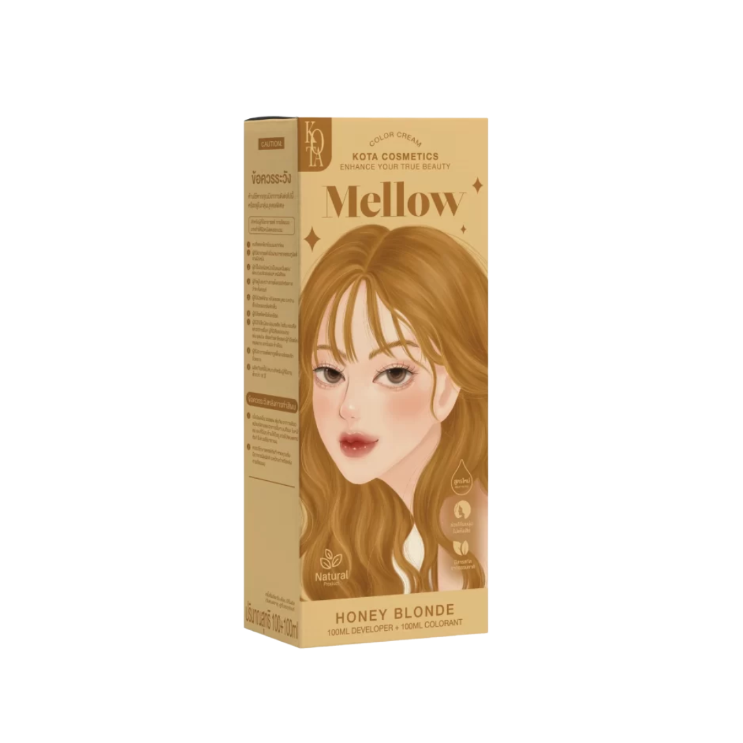 صبغة شعر عسلي أشقر 100مل - Kota Cosmetics Mellow Blonde Honey