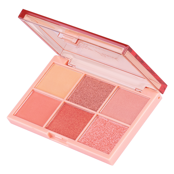 GLOWY PEACH EYE PALETTE 0.7G X 6COLORS BABY BRIGHT (M)