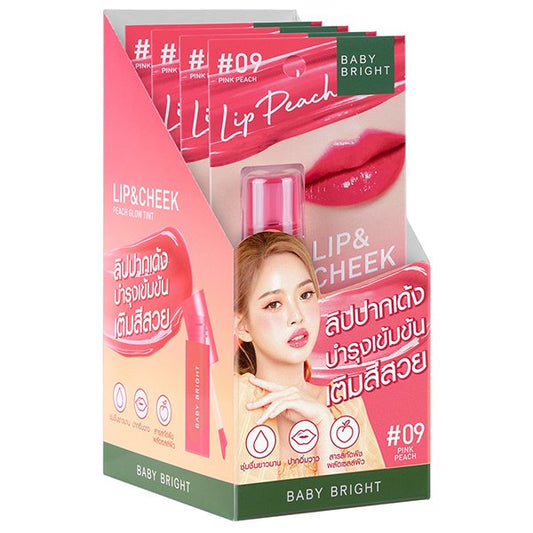 LIP & CHEEK PEACH GLOW TINT 2.4G BABY BRIGHT (M) #09 PINK PEACH