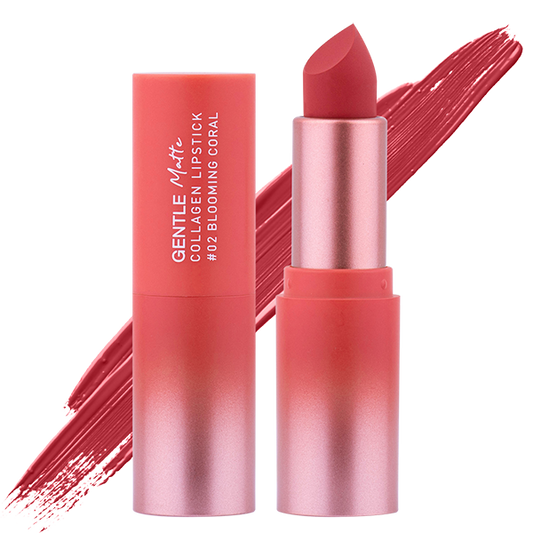 Gentle Matte Collagen Lipstick 3.7g Baby Bright (M) #02 Blooming Coral