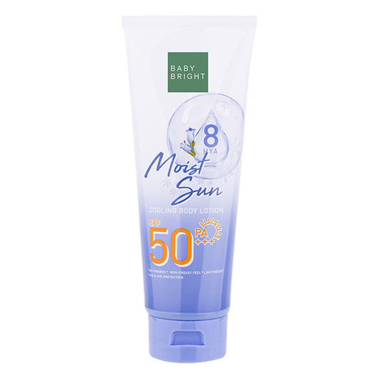 لوشن تبريد الجسم المرطب بمعامل حماية من الشمس SPF50 PA+++ 160 مل بيبي برايت