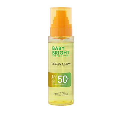بخاخ واقي من الشمس نباتي متوهج بعامل حماية SPF50+ PA++++ 110 مل بيبي برايت (B)