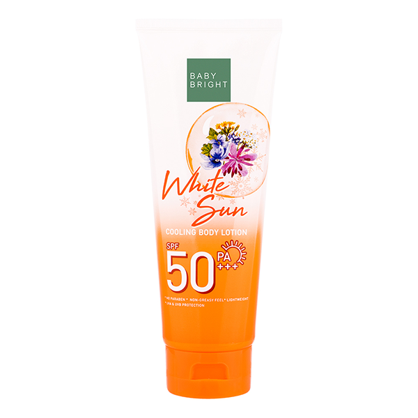 لوشن الجسم المبرد للحماية من الشمس بمعامل حماية (SPF50 PA+++) 160مل من بيبي برايت (B)