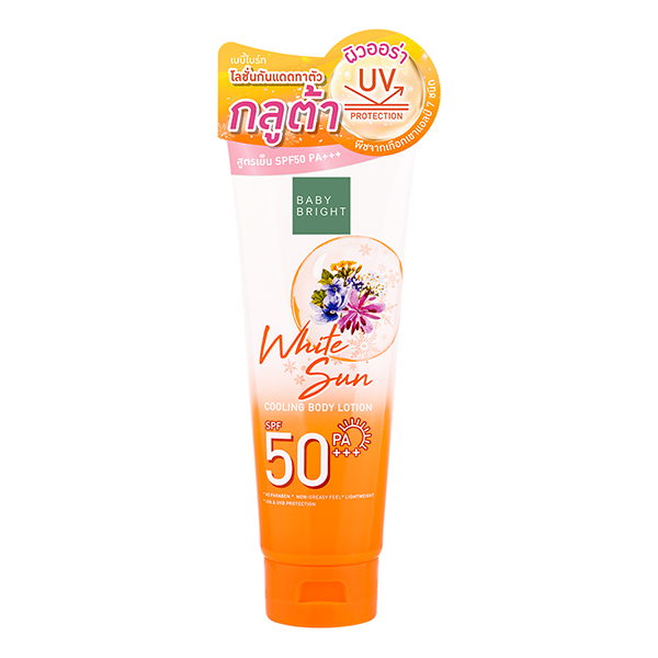 لوشن الجسم المبرد للحماية من الشمس بمعامل حماية (SPF50 PA+++) 160مل من بيبي برايت (B)