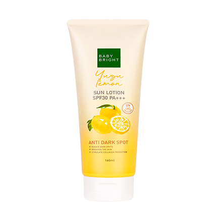 لوشن الشمس باليوزو والليمون وحماية SPF30 PA+++ بسعة 160 مل من بيبي برايت (B)