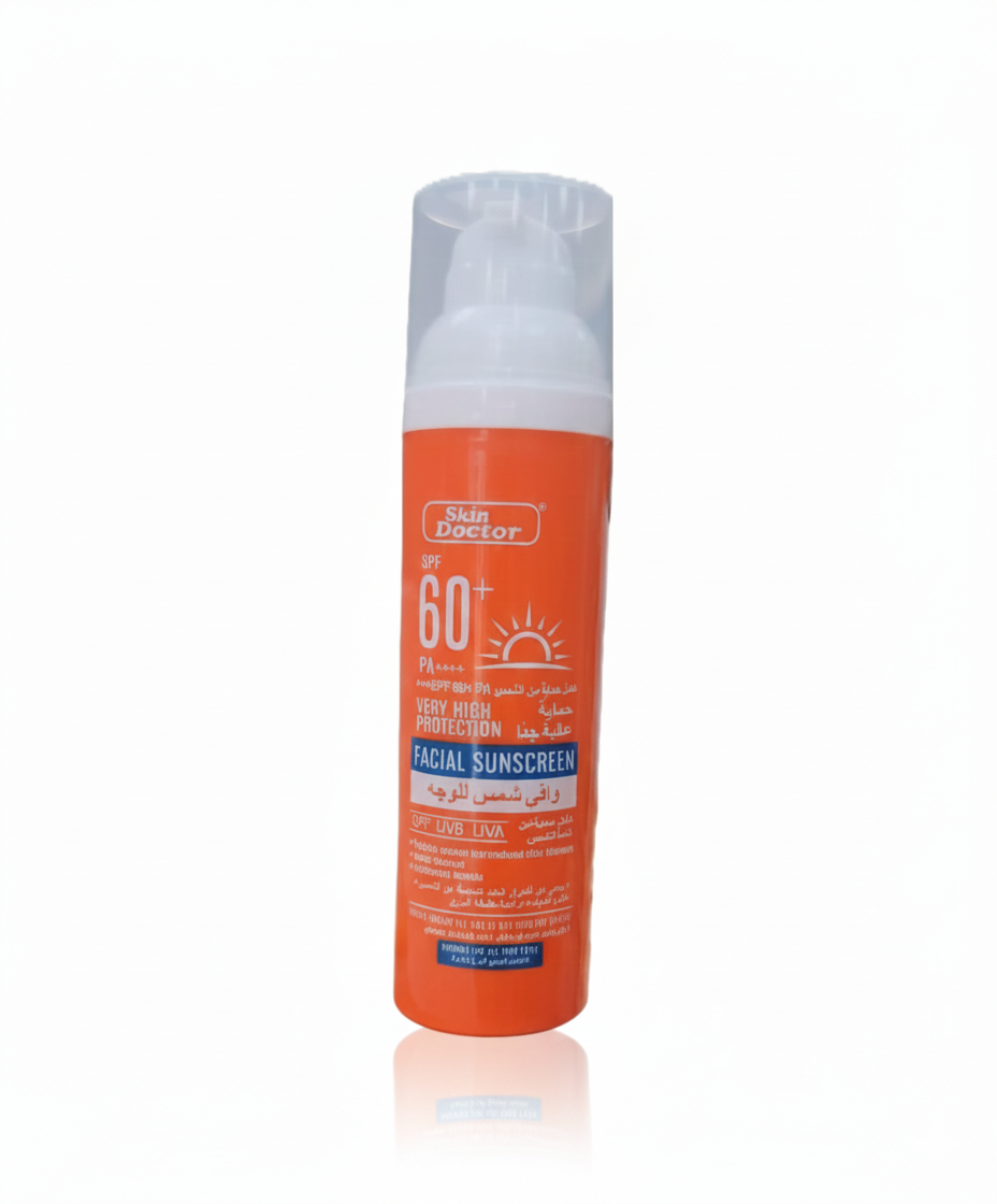 واقي الشمس للوجه SPF60+ من دكتور سكين - 100 مل