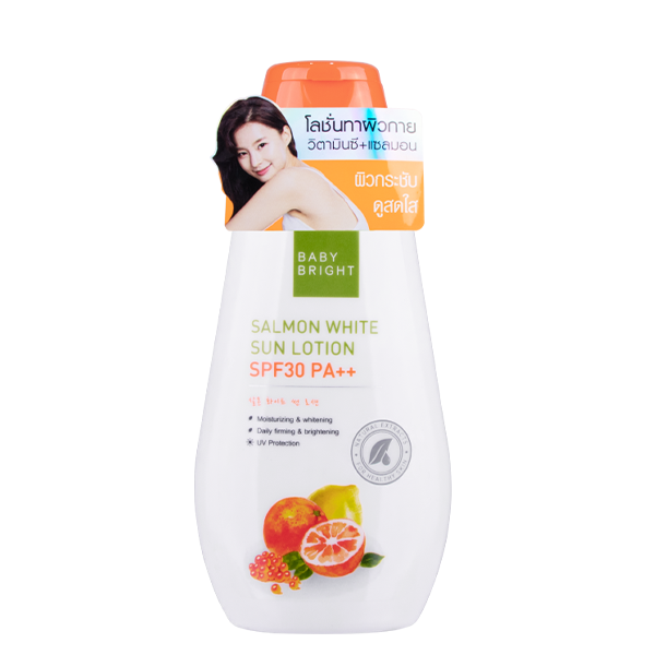 لوشن سالمون وايت للحماية من الشمس SPF30 PA++ 150 مل بيبي برايت (ب)