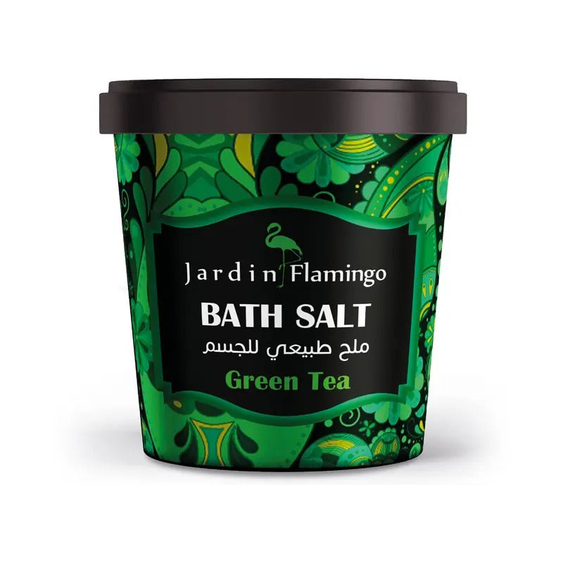ملح استحمام بالشاي الأخضر من جاردن فلامينجو - 1 كيلو