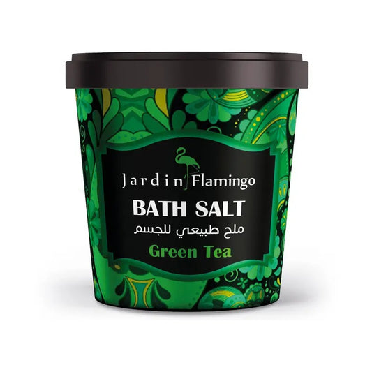 ملح استحمام بالشاي الأخضر من جاردن فلامينجو - 1 كيلو