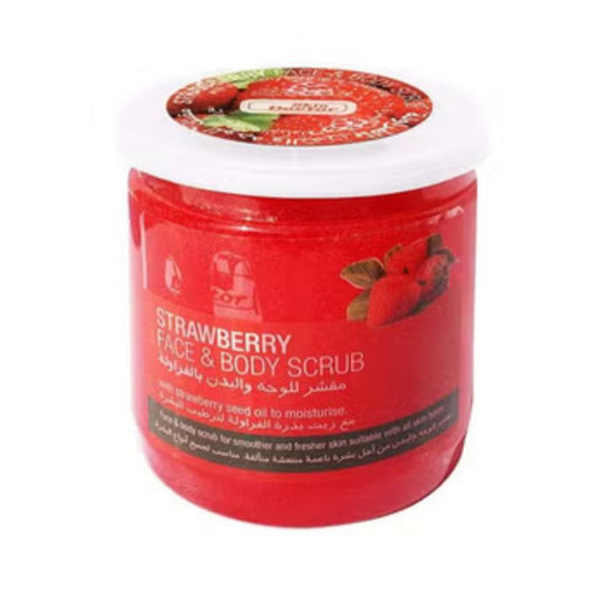 مقشر للوجه والجسم بالفراولة من دكتور سكين - 500 مل